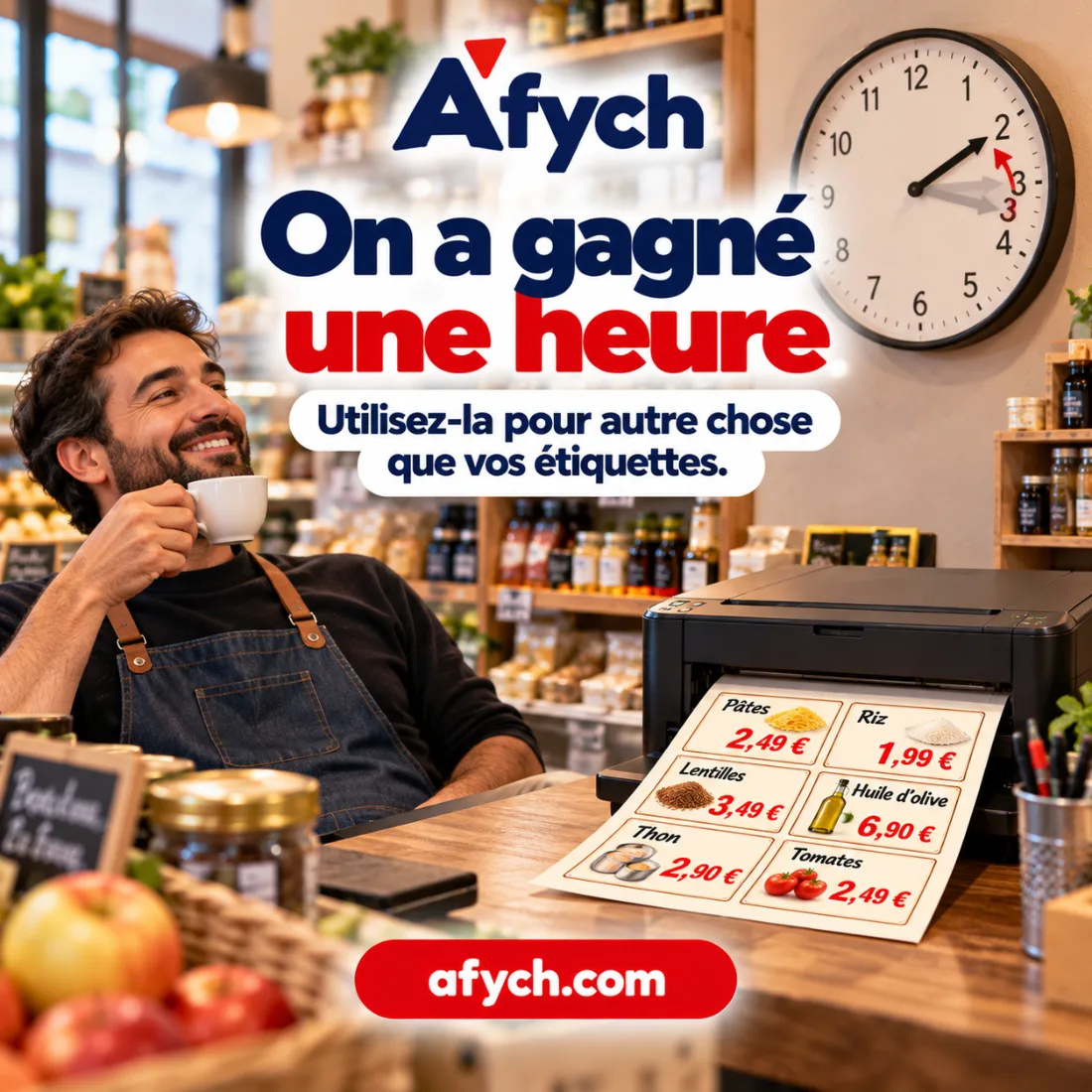 Afych fait gagner du temps aux commerçants